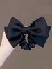 1/2pcs Solid Straight Angle Bowknot Elastic Hair Bands For Women Girls Party Hair Accessories(No Cards)