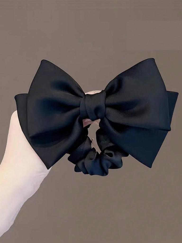 1/2pcs Solid Straight Angle Bowknot Elastic Hair Bands For Women Girls Party Hair Accessories(No Cards)