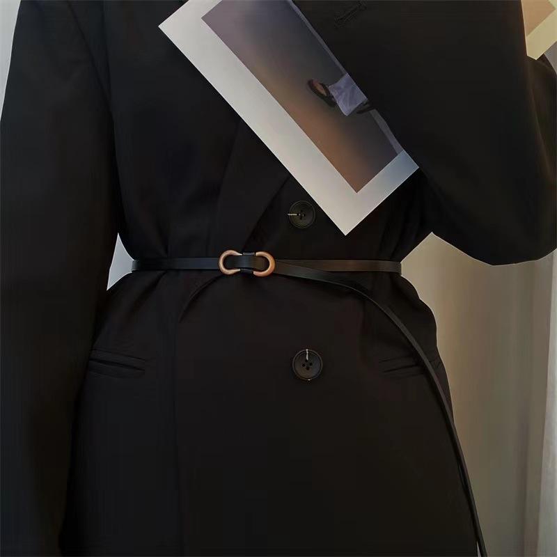 Small Thin Belt for Girls Decorative Dress Versatile Women's Belt with Sweater Skirt