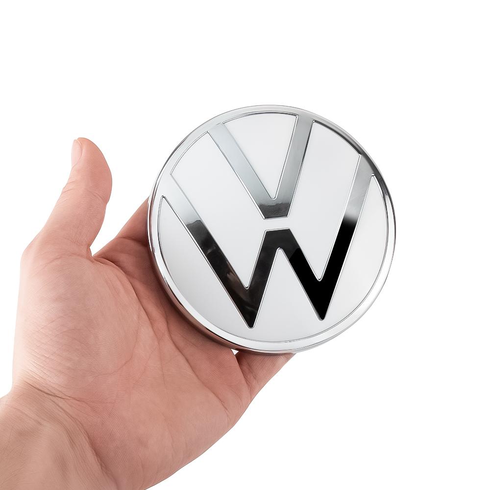 VW Polo Golf 4 5 1set Replace Type Car Rear Trunk Badges Lid Emblem Front Rear Logo Valve Cap For VW Golf 8 (MK8) T-ROC POLO Arten 21-23 AXZ1