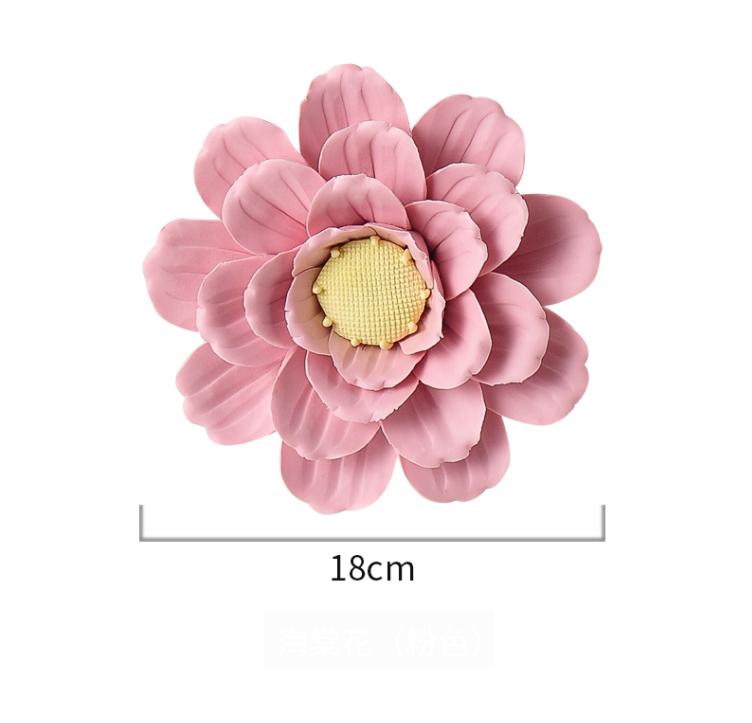 Decorațiune Murală Creativă din Ceramică cu Flori pentru Perete, Decor pentru Casă, Perete de Fundal pentru Canapaua TV, Artizanat Agățat, Magazin, Hotel, Pridvor, Autocolant de Perete Decor