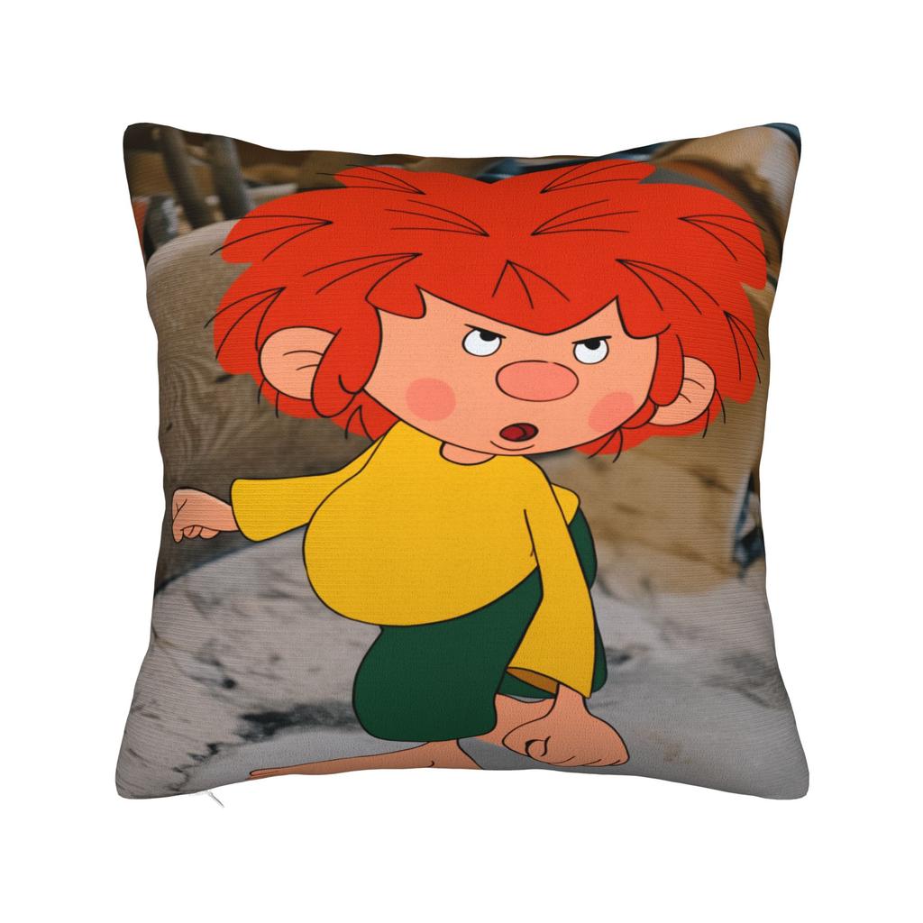 P-Pumuckls Pillow Case Cute Funny Pillow Cover Square Pillowcases For Office Car Home Decor