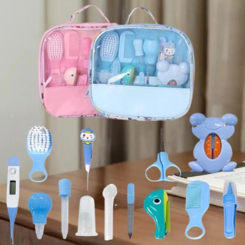 13pcs Comb Grooming Baby Care Kit Baby Portable Tool Grooming Nail Care Set