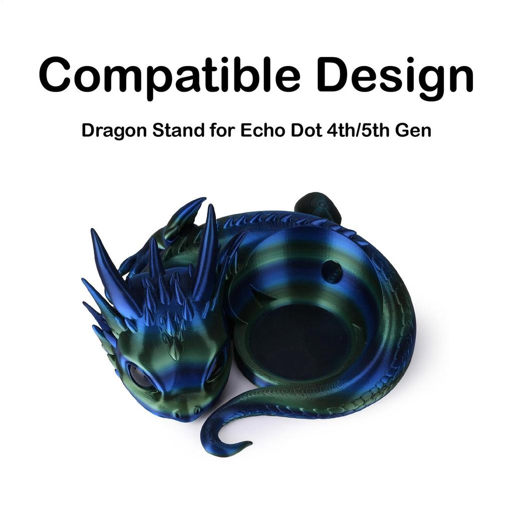 Stand Speaker Holder Exquisite Desktop Decoration 3D Printing Smart Speaker Stand With Dragon Shaped For Bedside Table