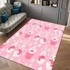 Pink Rugs Happy Easter Bunny Carpets for Living Room Soft Floor Mat Home Decor Gift Rugs for Bedroom Alfombra Kids Play Carpet