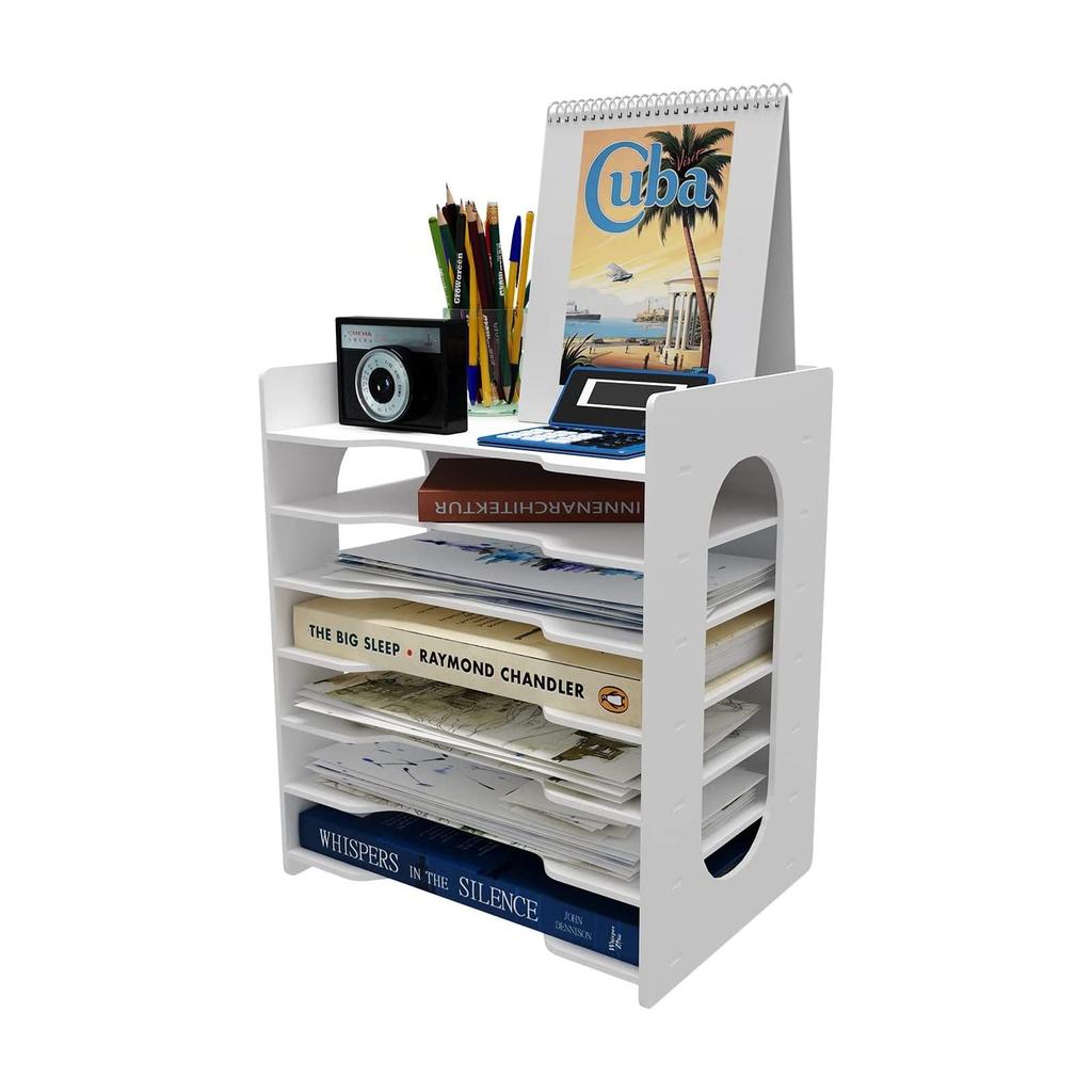PUNCIA Document 7 Letter Desktop Document File Desktop Assembled Document Desk Document Office Supplies Case, Horizontal, Tiers, Case, A4,
