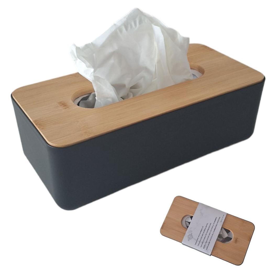 Tissue box, tissue box, napkin dispenser, bamboo/plastic