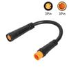 Waterproof 3-pin Extension Cable PE Electric Bicycle Wire Plug  Suitable for Electric Bicycle