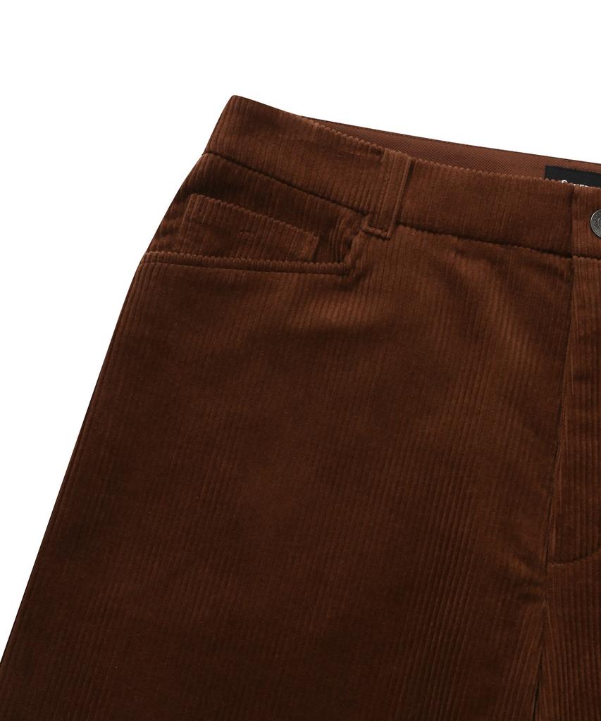 COVERNAT Corduroy Semi-Wide Fit Carpenter Pants Brown