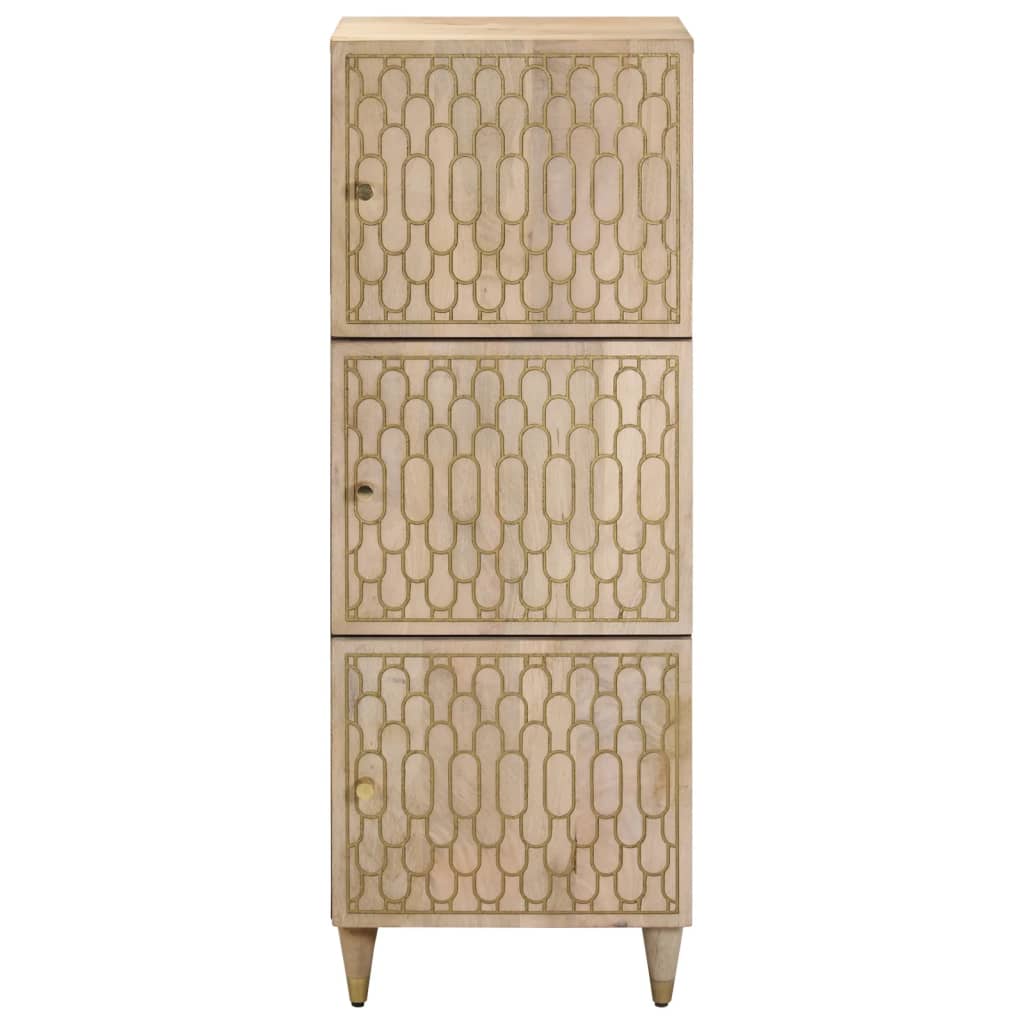 Highboard 40 X 33 X 110 Cm Solid Mango Wood