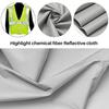 BHBL Silver Reflective Fabric Sew On Cloth Material Highlight Chemical Fiber 39.4inch