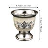 2PCS Silver Silver Goblet Small Size Metal Wine Cup Goblets & Chalices Drinking Cup  Restaurant Use