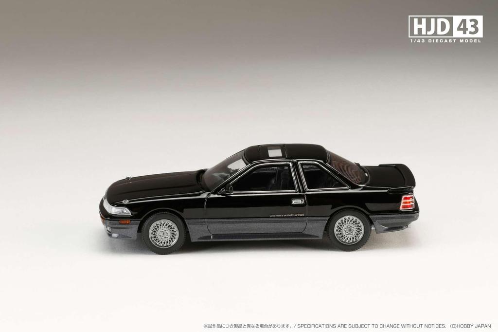 Hobby Japan HJD43 Toyota Soarer 2000 TWINCAM 24 TWIN TURBO TURBO L Dandy Black Toning II Finished Model HJD432006BK 1/43 GT-TWIN (GZ20)