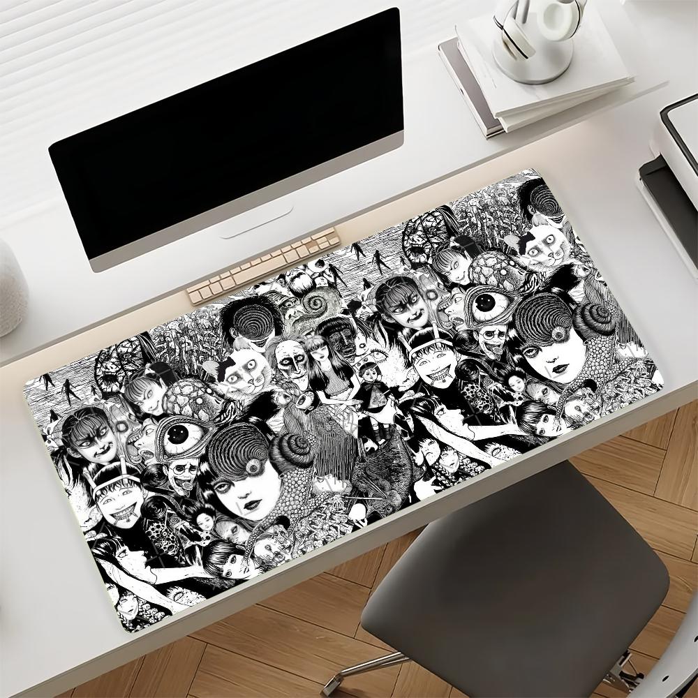 Art Junji Ito Tomie Mouse Pad  Non-slip Locking Edge DeskMat PC Laptop Accessories Rubber Office Keyboard Large Game XXL Carpet