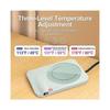 Coffee cup warmer with three-level temperature control, waterproof tempered glass honeycomb ventilation, electric coffee heater