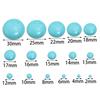 10pcs 2-30mm  Natural Stone Turquoises Cabochon Beads Flat Back Round Cabochons Cameo For Jewelry Making DIY Ring Accessories