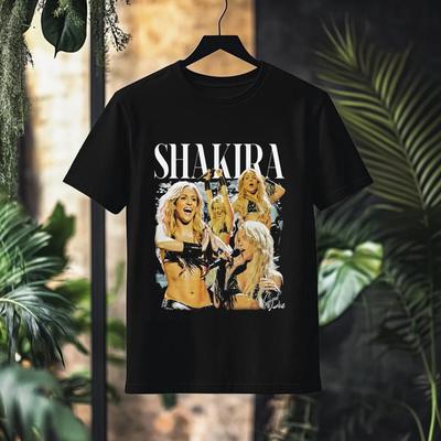 Shakira Unisexs TShirt Unisex ONeck Cotton Short Sleeve Yk Pop Oversized Gift for Fans of Shakira World Tour New Women Tee