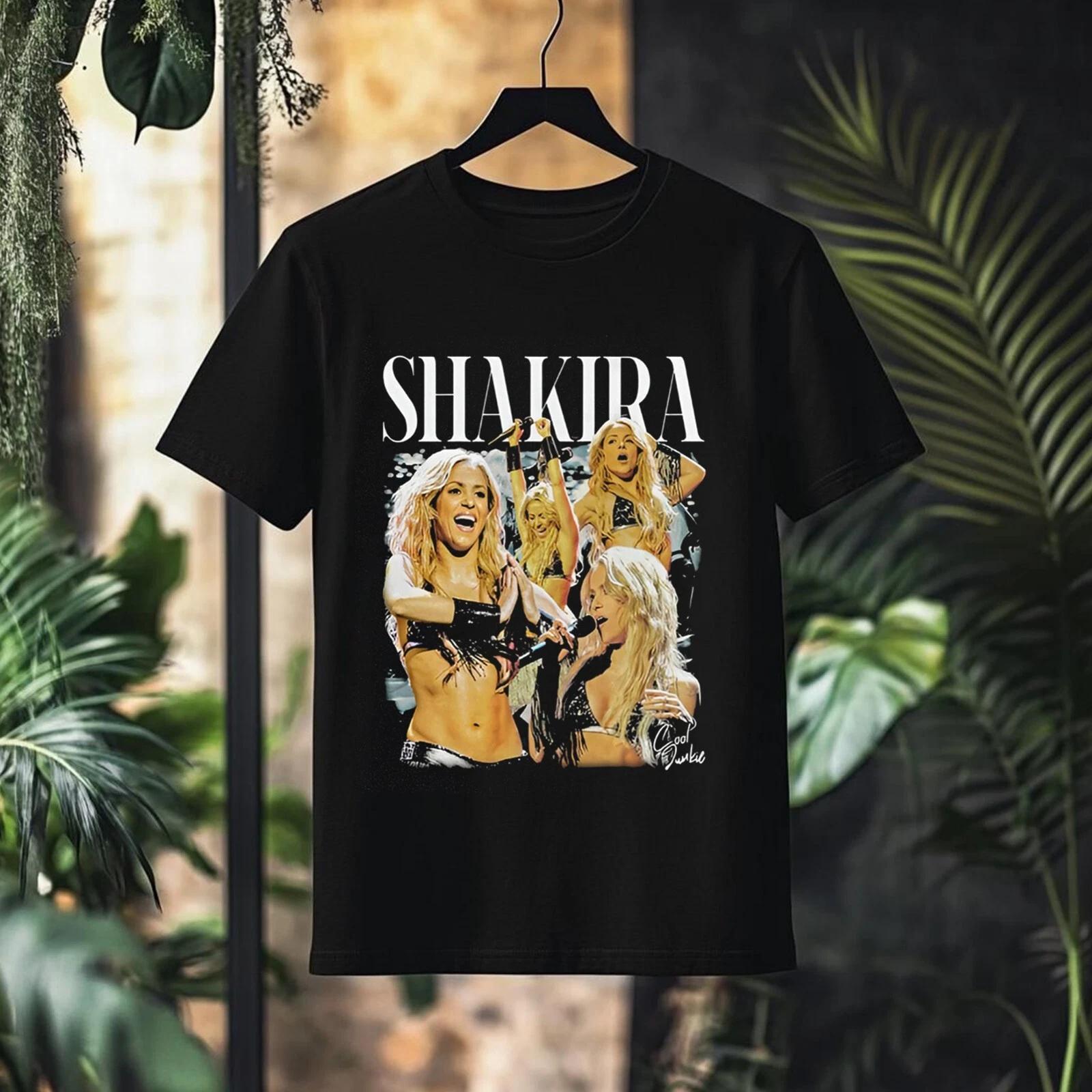 

2026 Shakira Unisexs TShirt Unisex ONeck Cotton Short Sleeve Y2k Pop Oversized Gift for Fans of Shakira World Tour New Women tee M