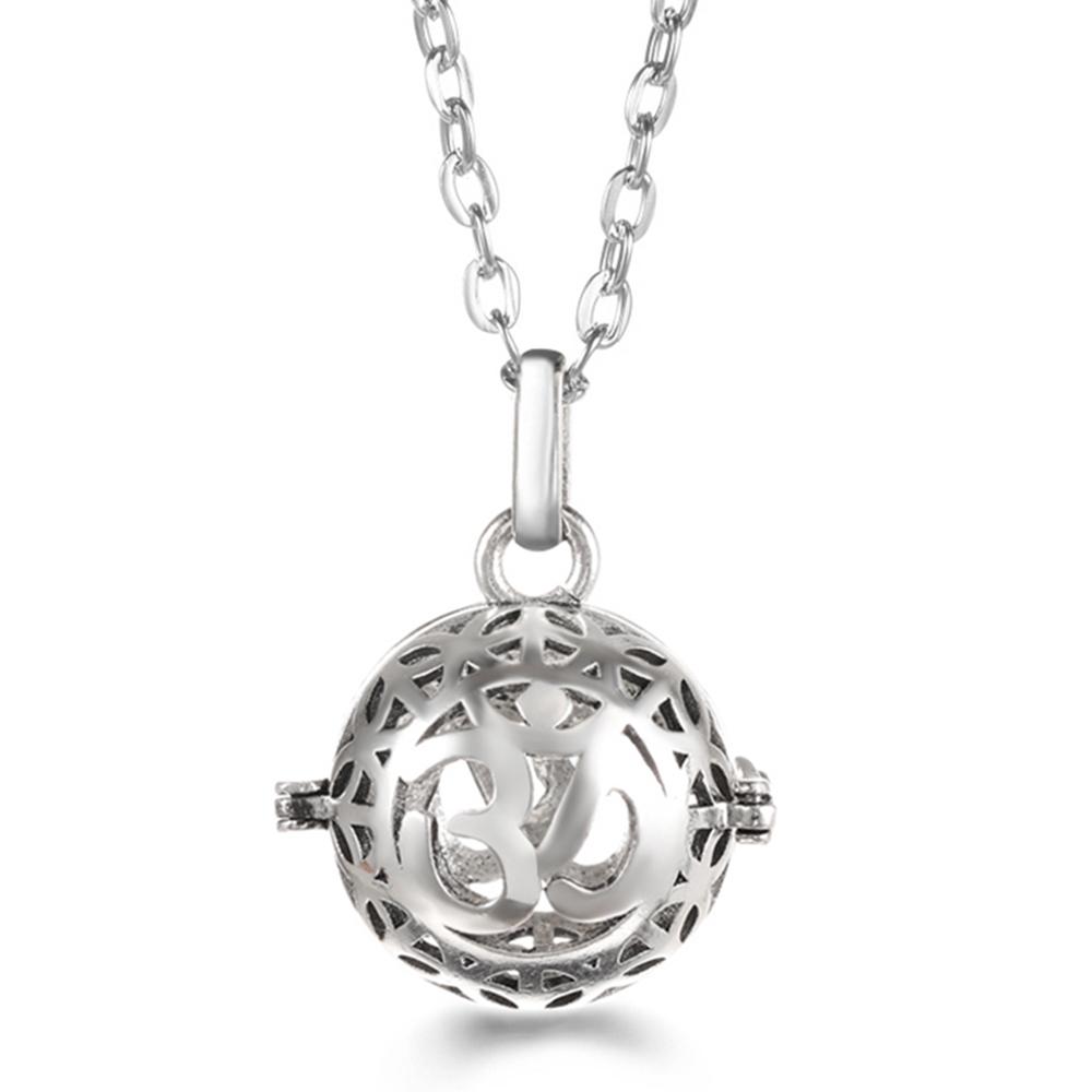 Russia Tradition Chime Exquisite Angel Wings Caller Necklace Essential Oil Diffuser Pregnant Woman Aromatherapy Pendant Jewelry