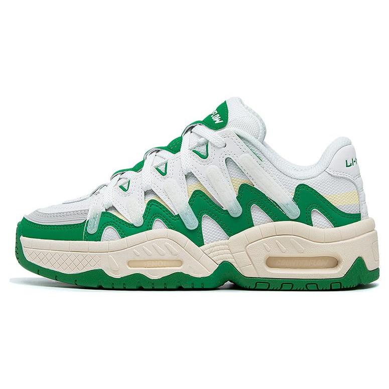 

Новые LiNing CF Tracing Honor 2.0 Прочные Дышащие Низкие Спортивные Повседневные Кроссовки Женские Бело-зеленые AGCT178-2 39