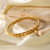Wheat Ear Bangle, Light Luxury High-end Bangle for Women, Titanium Steel Non-fading Jewelry, Elegant Bracelet