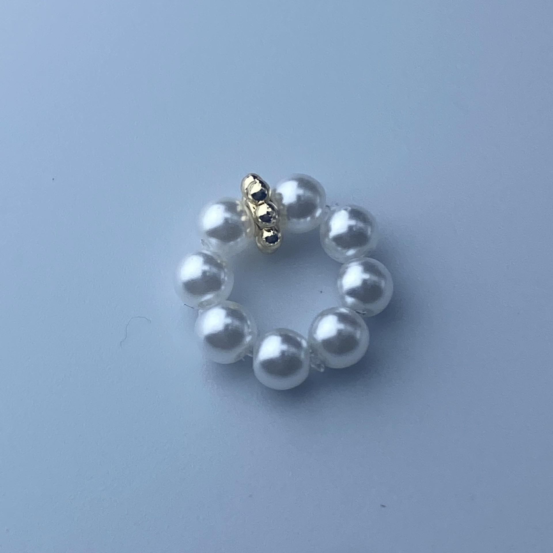 Elegant Crystal Zircon Inlaid Running Ring Beads - Versatile DIY Jewelry Accessories, Color-Preserving Spacer Beads 4mm