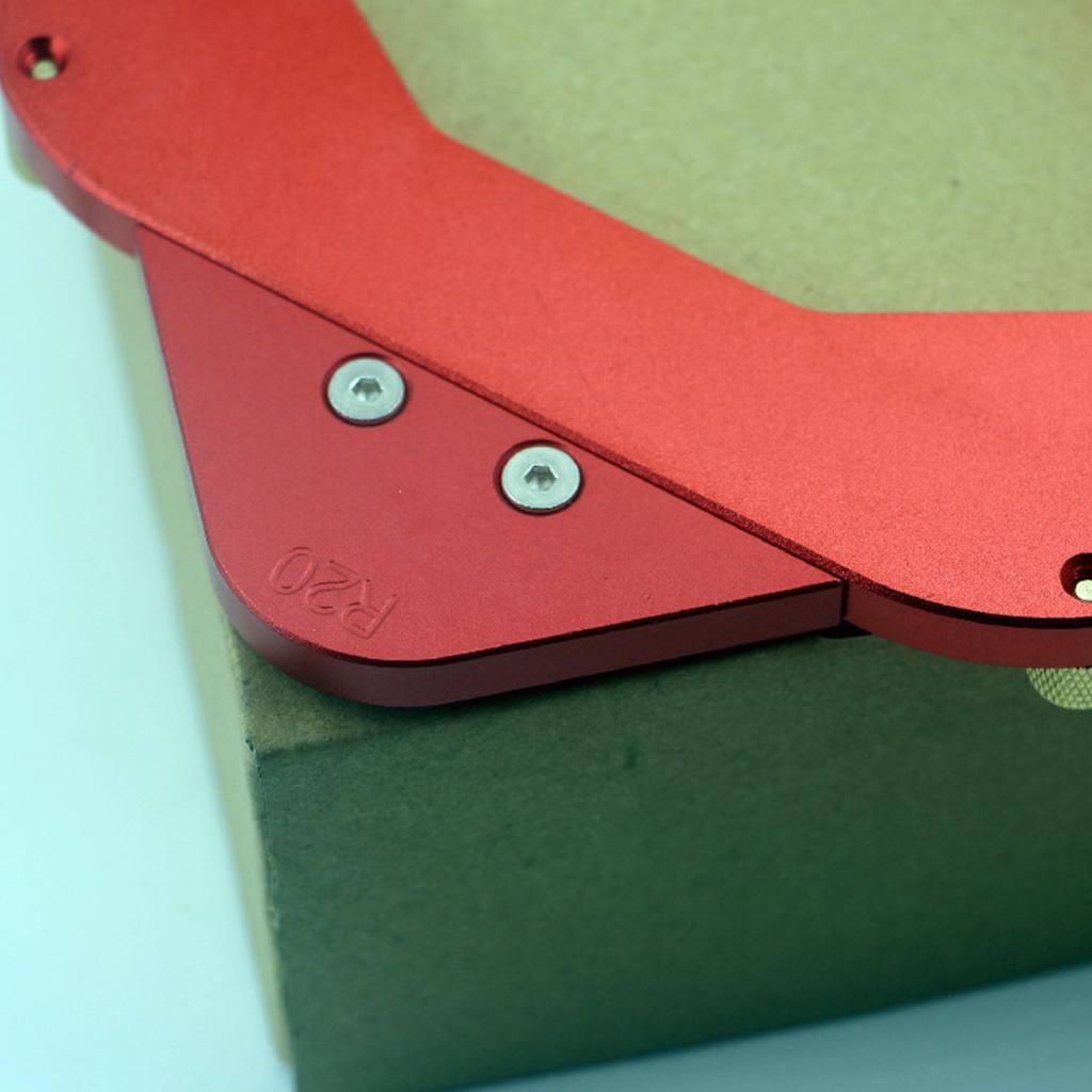 Woodworking Tool Router Aluminium Alloy Rust-Resistance Woodworking Edge Trimming Radius Corner Gauge Router Table