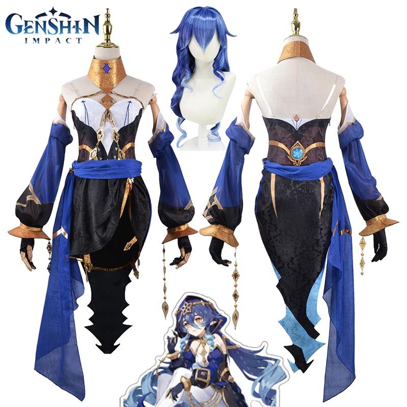 Layla Genshin Impact Cosplay Costume Wig Shoes Adult Halloween Carnival Party