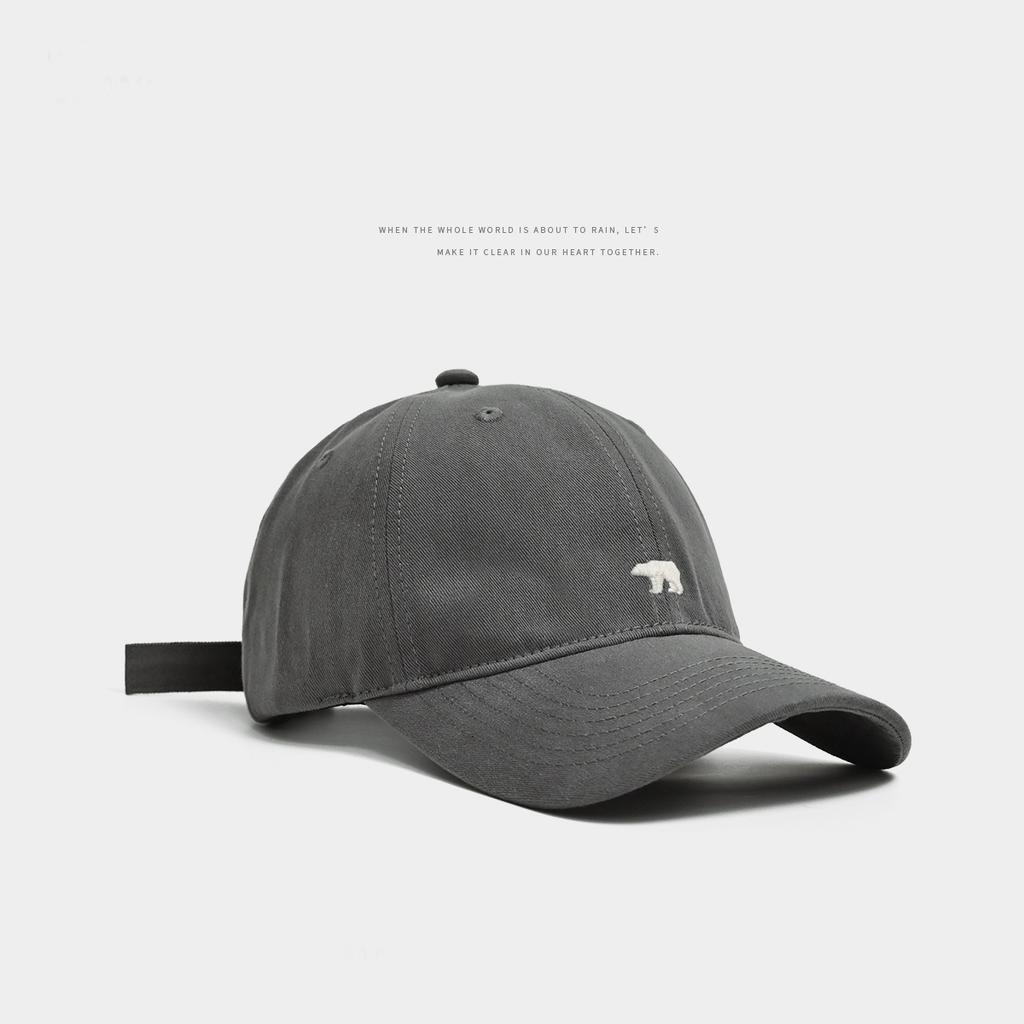 Șapcă de baseball de modă pentru femei și bărbați, broderie, urs polar, hip hop, șapci snapback, pălării de soare din bumbac, pălării unisex, cu viziere de culoare solidă