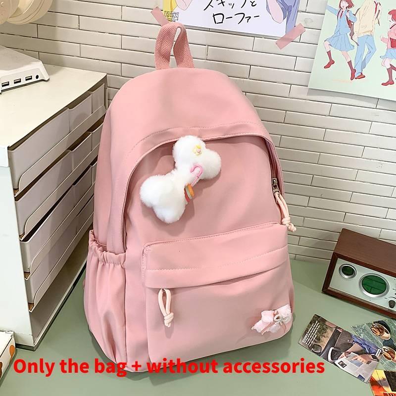 Backpack Designed Minimally With Solid Color Design For Travel And School Use