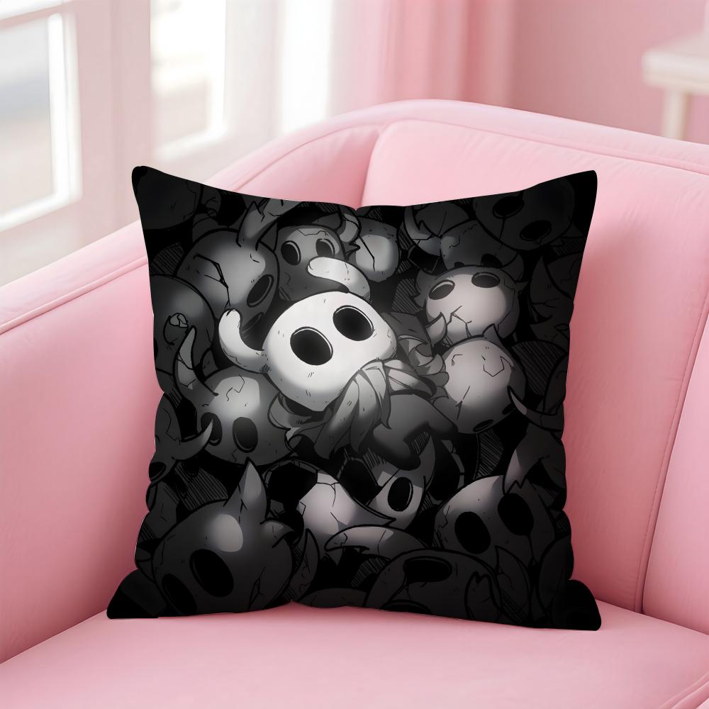 H-Hollow KnightS Cushion Cover Home & Car Multi-Scene Pillow Cover - Reversible, Soft & Durable for Daily Use