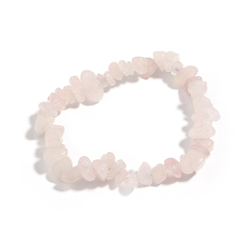 

1 Strand 18cm Irregular Natural Stone Bracelet Shell Crystal Tiger Eye Cat Eye Stone Bracelet Colorful Elastic Beaded Bracelet