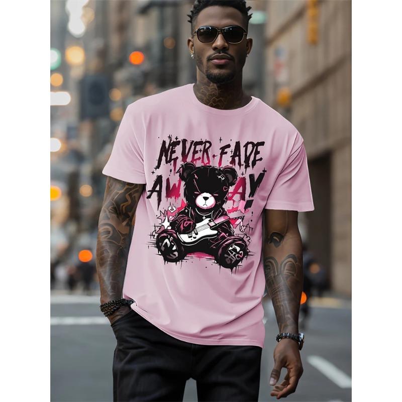 Hip-hop Style Cartoon 3D Print Men's T-shirt Summer Casual Everyday Top Urban Street Fashion Men's T-Shirts
