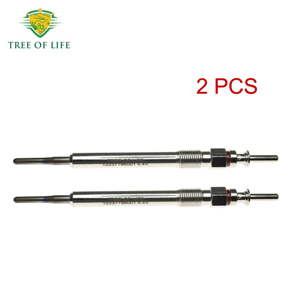 1/2/4X 4.4V Glow Plugs For BMW 1 2 Series F20 F21 114d 116d F45 F46 214d 216d X1 F48 1.5 2014- Dual Core 12238572135 7798001