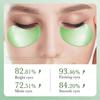 Augenpads Masken, 60 Stück Aloe Vera Augenpads, Natürliche Aloe Vera Kühlende Augenmasken Gegen Geschwollene Augen Kollagen Augenpads