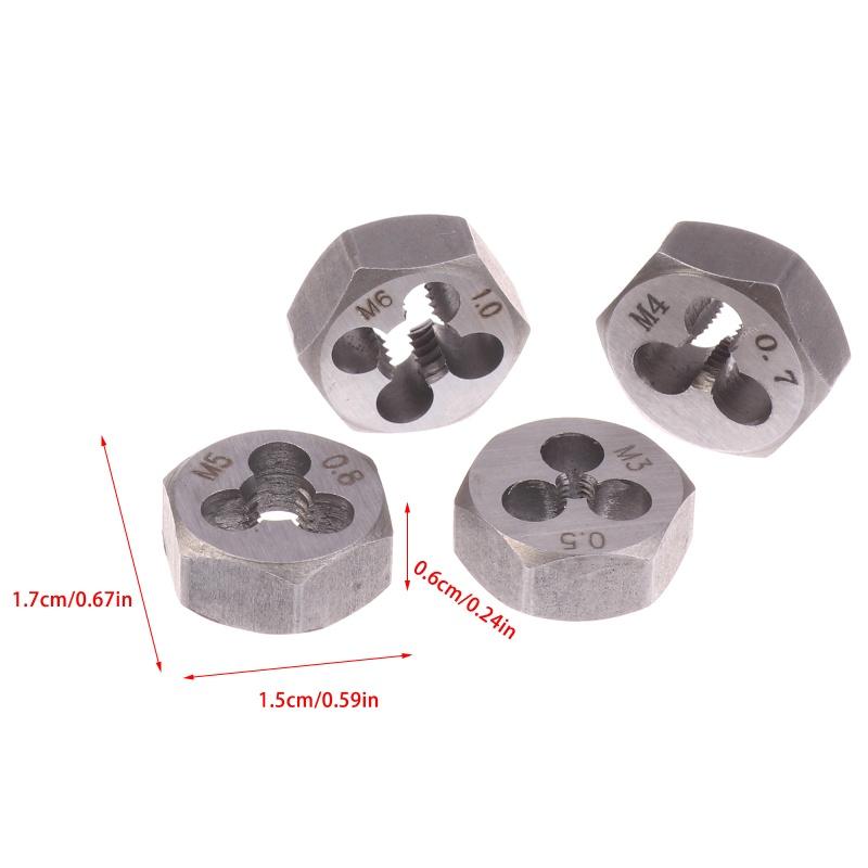 Metrický závit Šestihranná závitnice Šestihranné závitnice Šroub Šestihranné závitnice M3*0.5 M4*0.7 M5*0.8 M6*1.0 Ruční závitnice