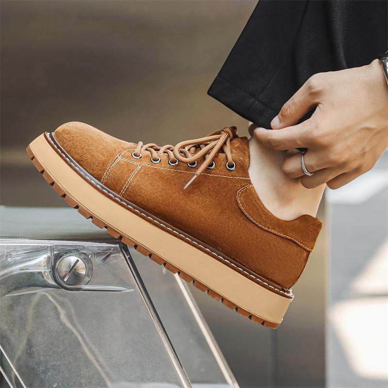 Fashion Casual Genuine leather men's shoes Trendy minimalist style Outdoor Fashion Party leisure walking office Youth quality shoes