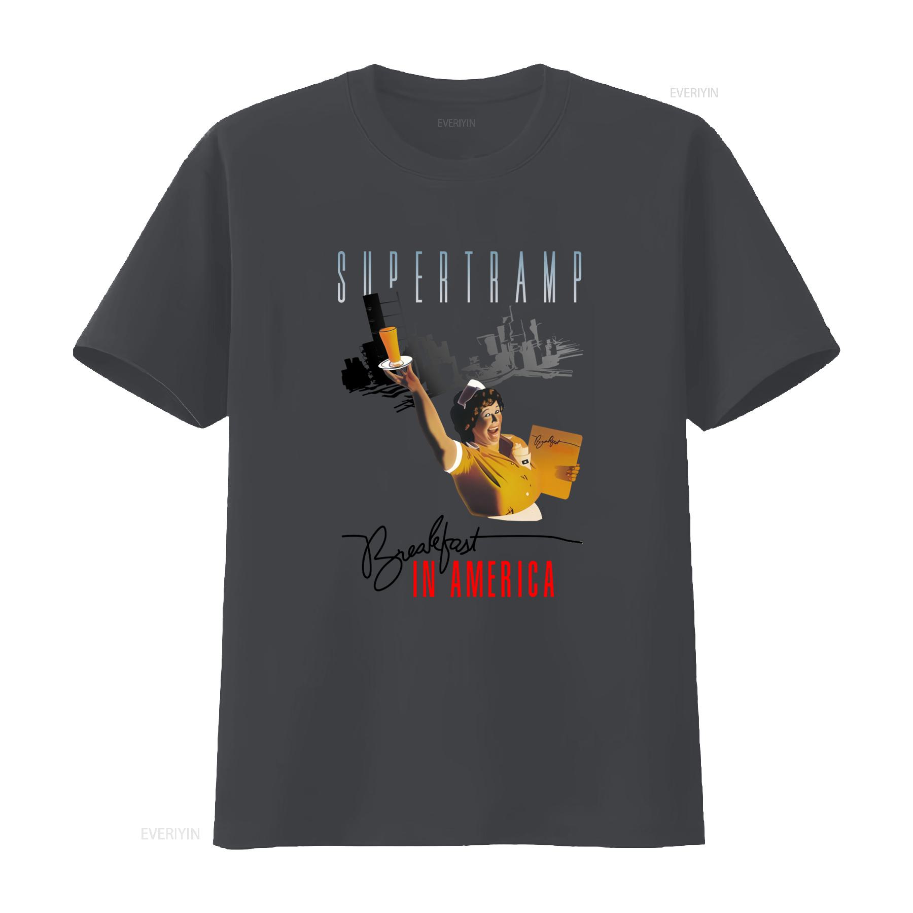 

Rare SUPERTRAMP Breakfast In America 40th ANNIVERSARY 2019 TOUR T Shirt Medium vintage Washed Slightly Unisex 4XL