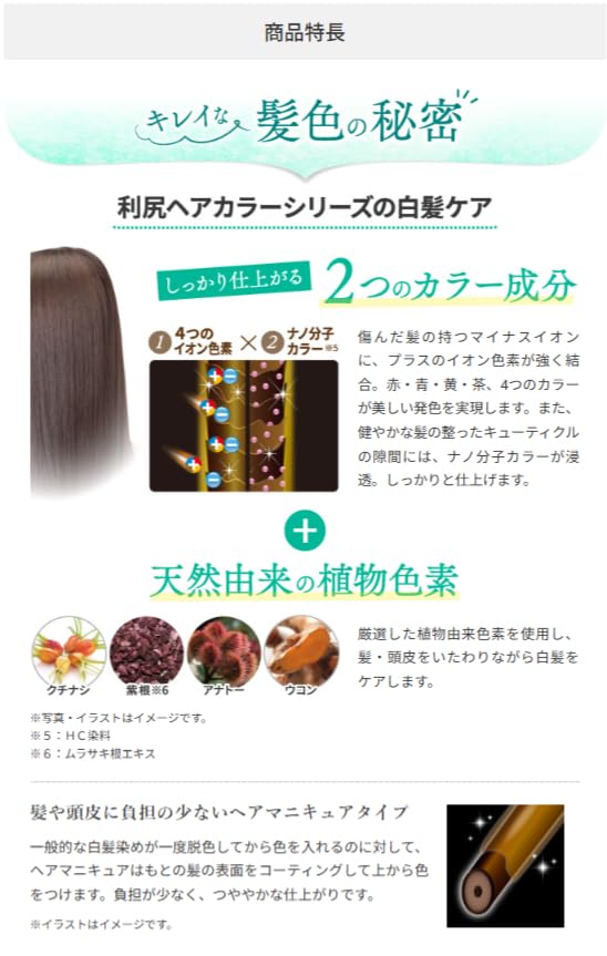 Sastty Rishiri Hair Color Treatment for Gray 200g Hair, (Dark Brown)