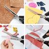 Professional Stainless Steel Pinking Shears Triangle Serrated Edge Sewing Scissors  Tailor