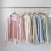 Looking Forward To Summer French Hemp Sunscreen Shirt Women's Hemp Thin Shirt High-end Anti-wrinkle Long-sleeved Jacket