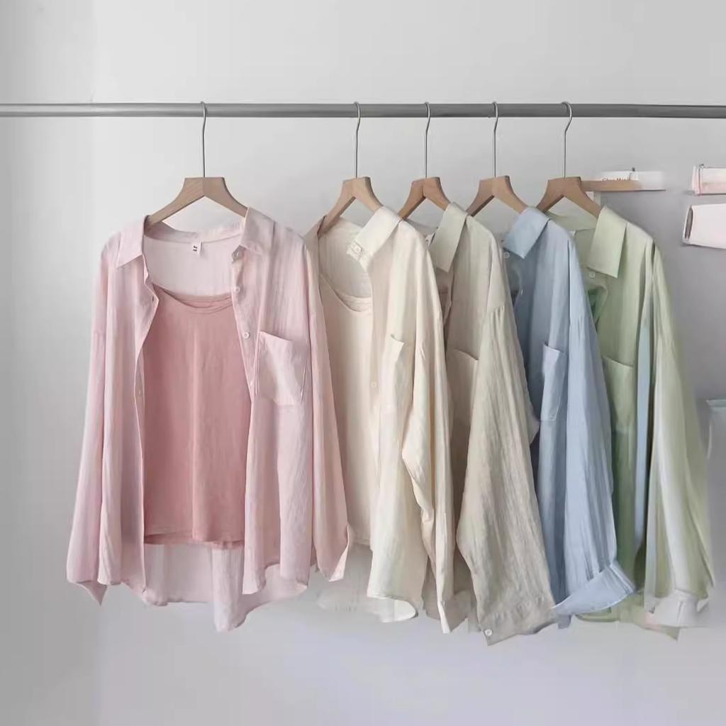 Looking Forward To Summer French Hemp Sunscreen Shirt Women's Hemp Thin Shirt High-end Anti-wrinkle Long-sleeved Jacket