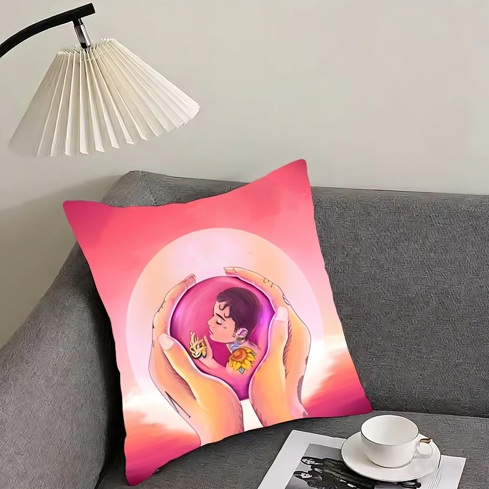Singer K-Kehlani Cushion Cover Reversible Plush Pillow Cover – For car, sofa, bedroom, perfect as a gift.