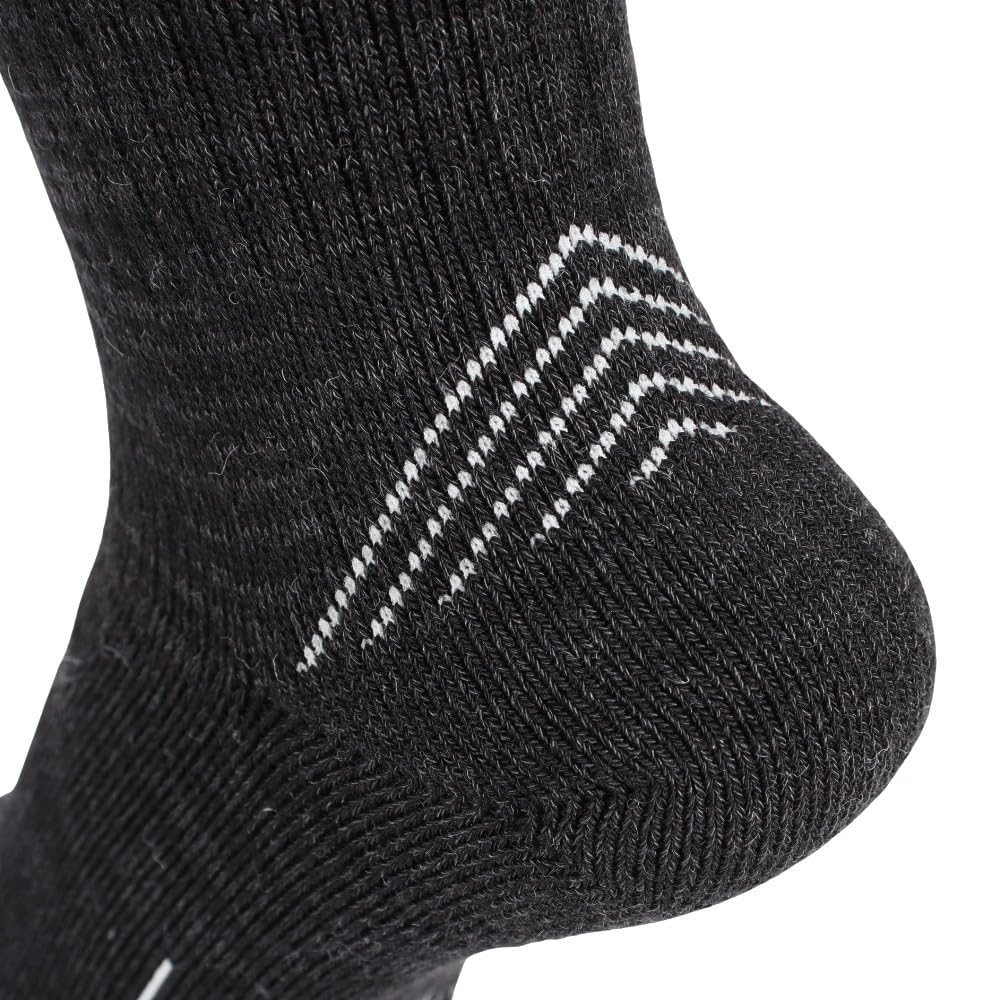 North Trekking Midweight Crew Unisex Wool Arch Support Pile Antibacterial M [The Face] Black/Black