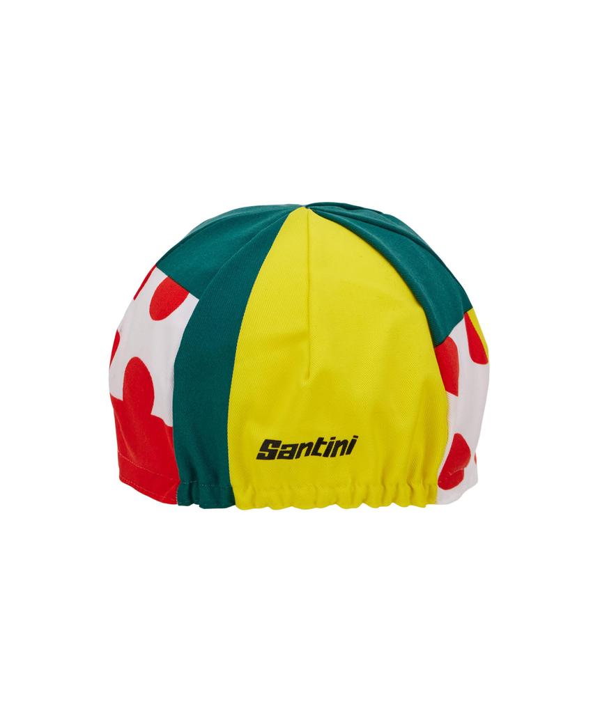 Santini Tour De France Official Cycling Cap MJ460COTCOMBO Yellow, White, Red, Green