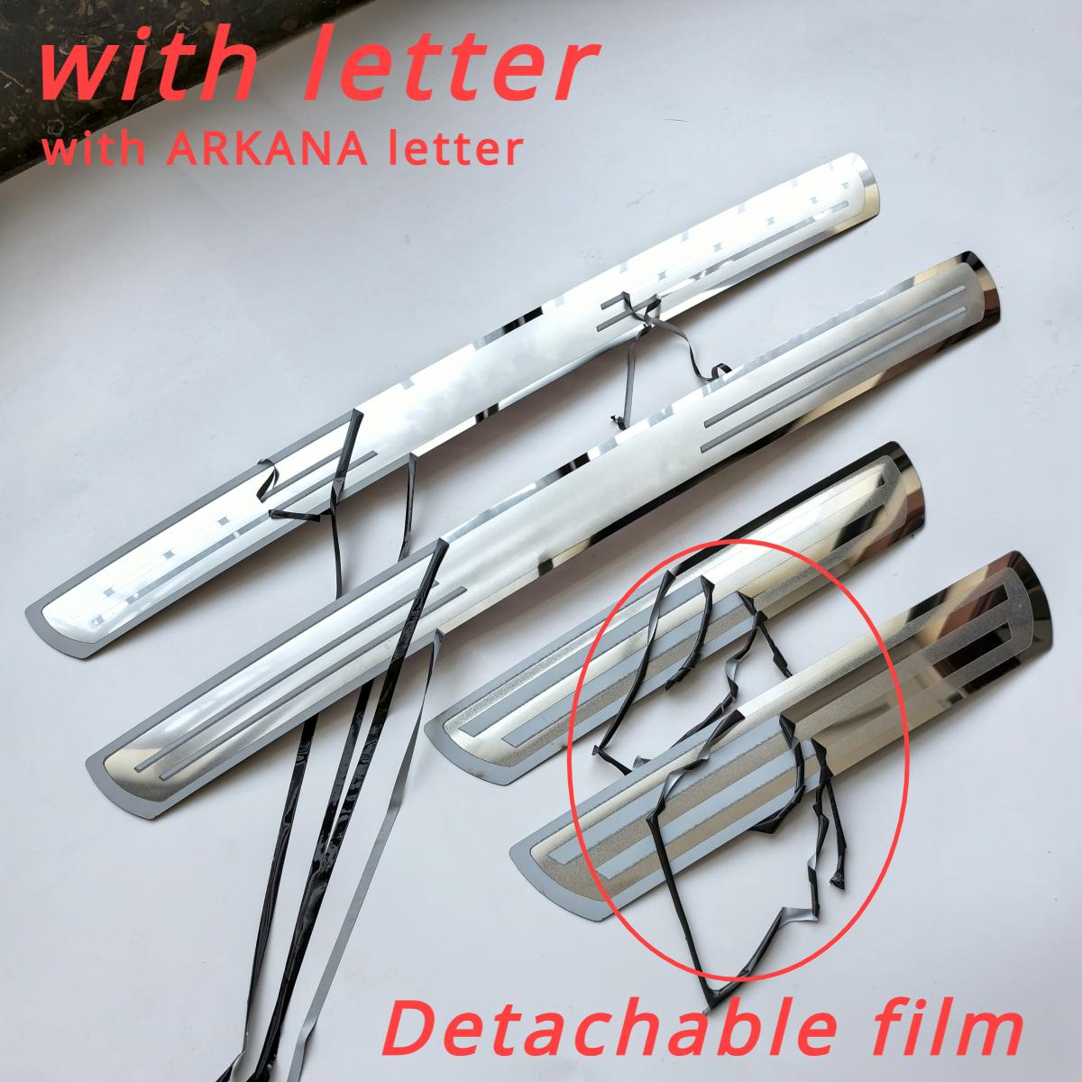 

Для Renault ARKANA XM3 автомобильные аксессуары нержавеющая сталь накладка на порог двери silver with letter