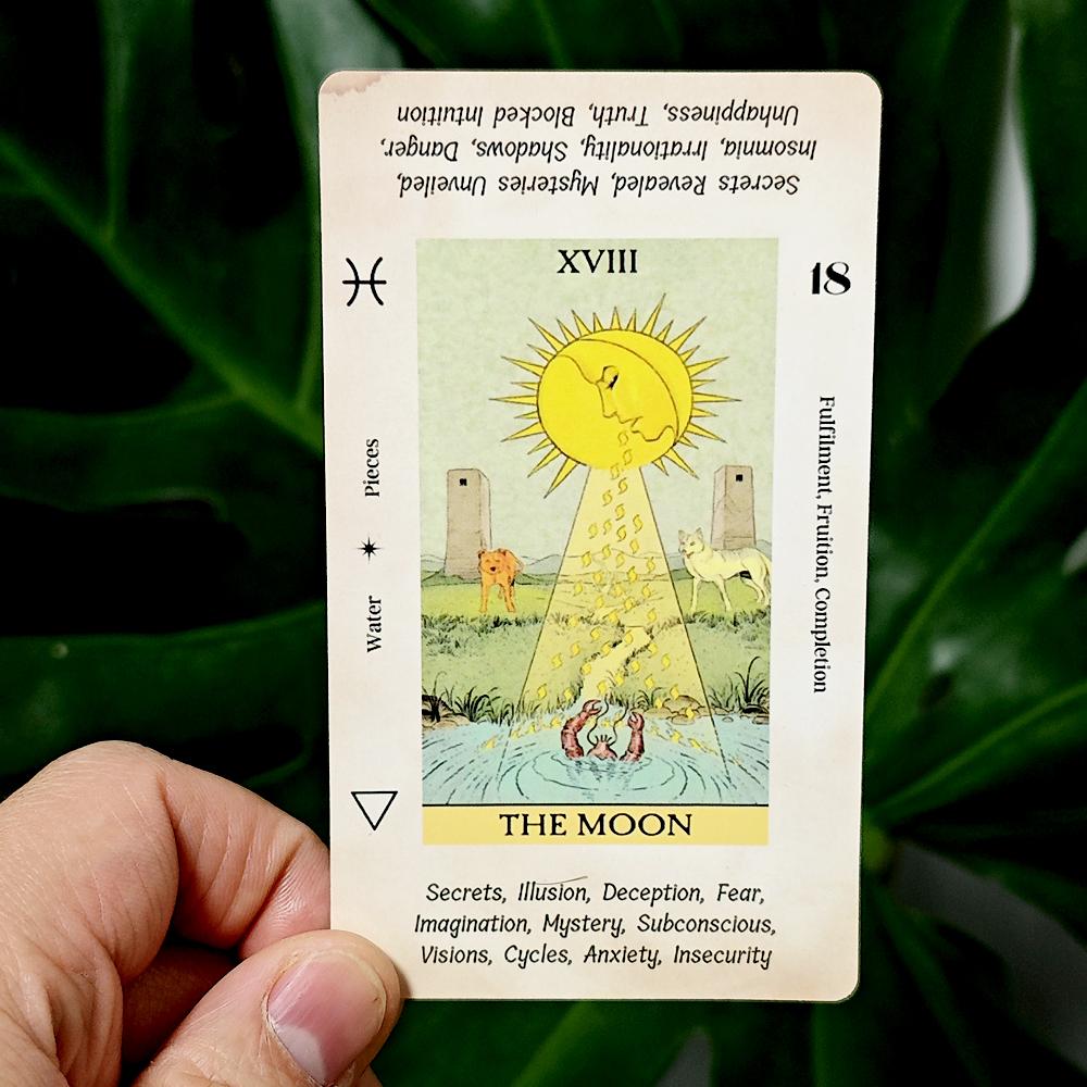 Before Tarot Deck 78 Stück Tarotkarten mit Schlüsselwörtern Ein Moment zuvor 10,3*6cm