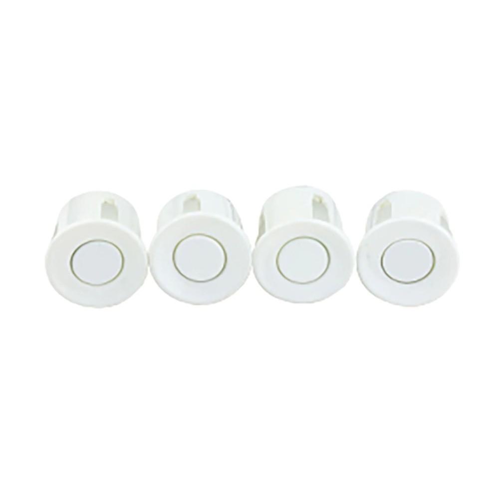 4 Parking Sensors, Buzzer, 12V Control Unit - White Off-Road Set