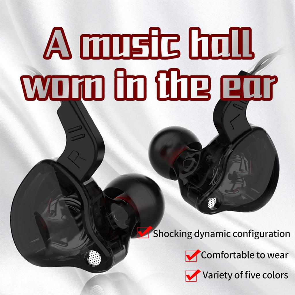 QKZ AK6 Universal 3.5mm HiFi Sport Headphones In Ear Earphone for Running with Microphone Headset Music Earbuds