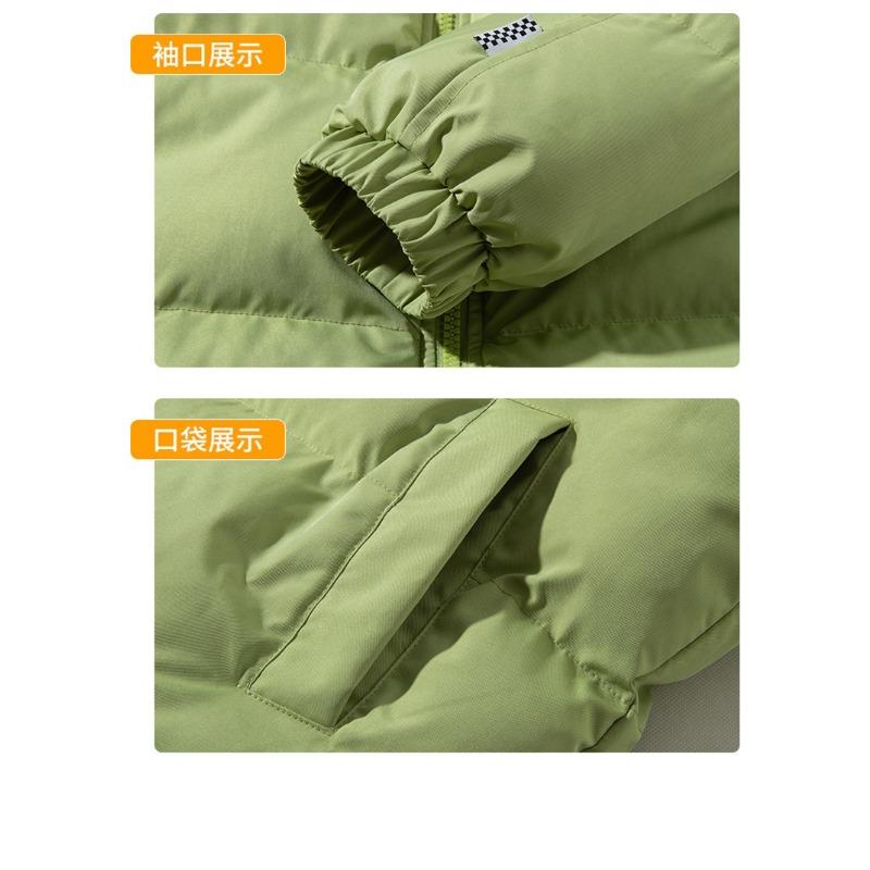 Fleece Thickened Down Cotton Jacket Men's Winter Youth Wide Cotton Jacket Top Bread Jacket Trendy Cotton Jacket